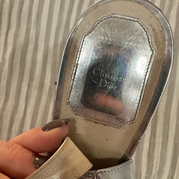 Christian Dior Silver Slingback - Picture 2 of 3